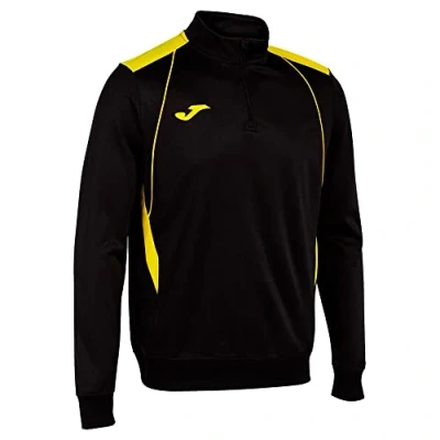 Image of Joma Men&#039;s Championship VII Sweatshirt, Black Yellow, L