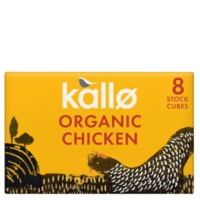 Image of Kallo Organic Chicken Stock Cubes, Gluten Free &amp; Coeliac Friendly with No Artificial Colours, 12 x 88g