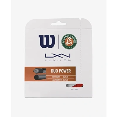 Image of Wilson Unisex Adult Duo Power Roland Garros Racket strings, Bronze/Natural, 16G