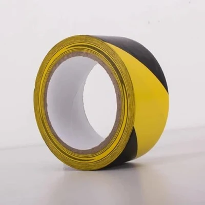 Image of (1 pack) PREMIUM GRADE BRANDED SELF Adhesive HAZARD WARNING Tape Black and Yellow, 50mm (2&quot;) x 33m, Strong Warning/Caution Tape, Floor Marking