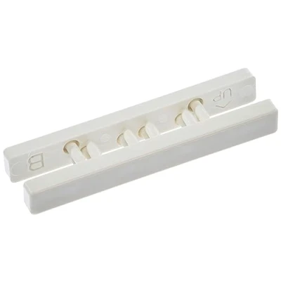 Image of Gardinia Aluminium Curtain Rail 2 Rails x End Pieces White Applicable