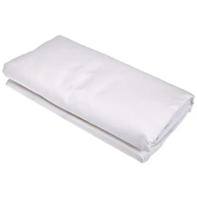 Image of Nuit des Vosges 2094459 Cotoval Fitted sheet Plain Color Cotton White 80 x 190 cm