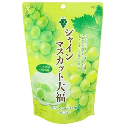 Image of Mochi Shine Muscat Traditional Japanese Rice Cakes 130g Soft Chewy Wagashi Food Sweets Estala