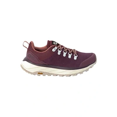 Image of Jack Wolfskin Women&#039;s TERRAVENTURE Urban Low W Sneaker, Burgundy/Beige, 5 UK