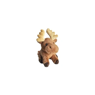 Image of Wild Republic Pocketkins Eco Moose, Stuffed Animal, 5 Inches, Plush Toy, Made from Recycled Materials, Friendly