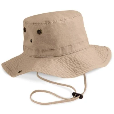 Image of Beechfield Unisex B789.OLI Outback Hat Black, One Size