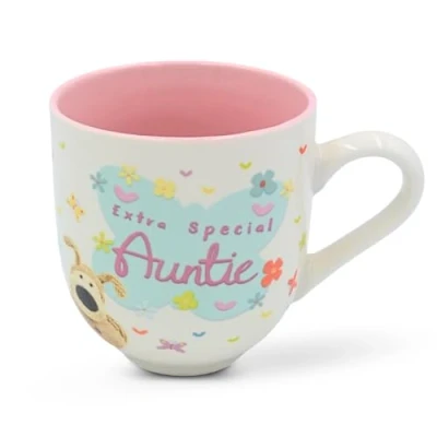Image of Boofle Special Auntie Fluttering Beauty Blooms Mug Gift Idea