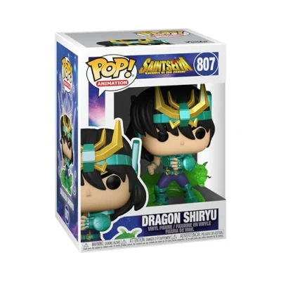 Image of Funko POP! Animation: Saint Seiya Dragon Shiryu Collectable Vinyl Figure Gift Idea Official Merchandise Toys for Kids &amp; Adults Anime Fans Model Collectors and Display