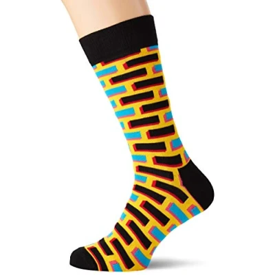 Image of Happy Socks Men&#039;s Brick Socks, Multicolour (Multicolour 220), 10 Jul UK