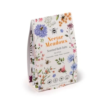 Image of Puckator Set of 4 Nectar Meadows Bath Salt Sachets