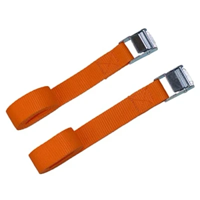 Image of 25mm Tie Down Strap with Alloy Cam Buckle (orange, 2 metres)