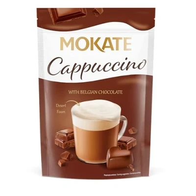 Image of Mokate Chocolate Cappuccino 110 g Classic hot drink Caffetteria approx 7 servings