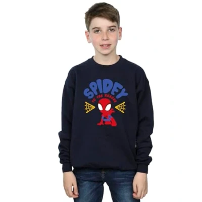 Image of Marvel Boys Spidey and His Amazing Friends Rescue Sweatshirt Navy Blue 3 4 Years