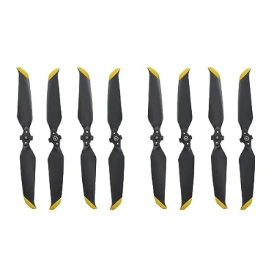 Image of Propellers for DJI Mavic AIR 2/2S Drone Tip Low noise Quick Release 7238F (4 Pairs (8x Gold Tips))