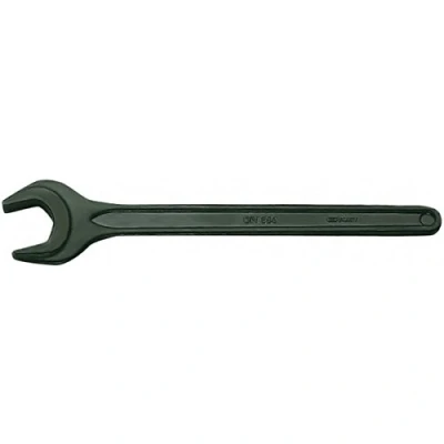Image of Bahco 894M 14 Single Open End Wrench, Grey, mm