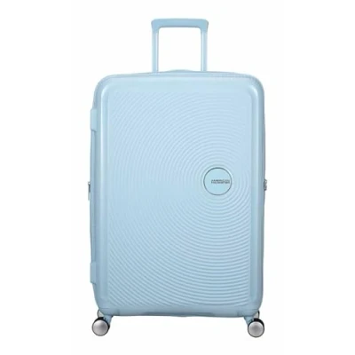Image of American Tourister SoundBox Large Check in Pastel Blue
