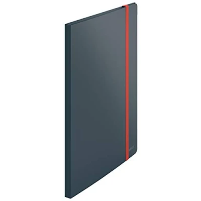 Image of Leitz A4 Plus Display Book, 20 Pockets, 40 Sheet Capacity, Cosy Range, Velvet Grey, 46700089