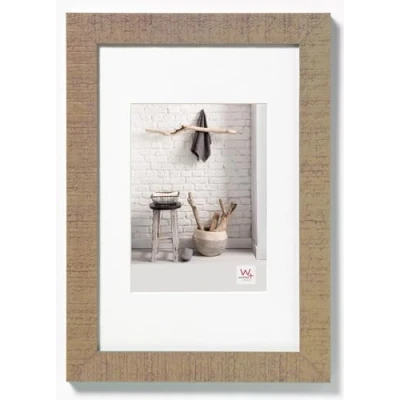 Image of walther Design Picture Frame Beige 24 x 30 cm with PassepArtout, Home Wooden HO430C