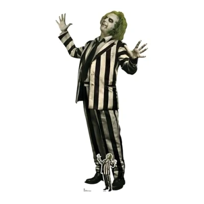 Image of Star Cutouts SC4667 Beetlejuice Michael Keaton Cardboard Cut Out Height 178.00cm