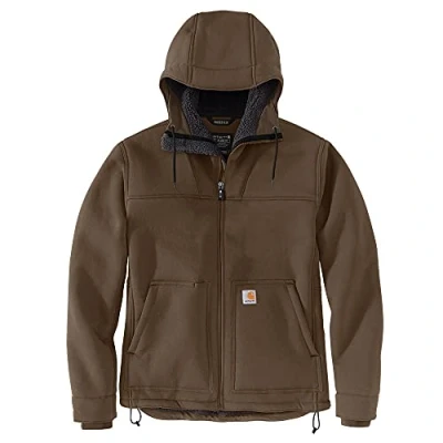 Image of Carhartt Men&#039;s Super Dux Relaxed Fit Sherpa Lined Active Jac, COFFEE, M
