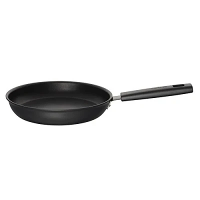 Image of Fiskars 1052222 Frying Pan, Dia: 24 cm, Suitable for All Types of hobs, Aluminium/Plastic, Scratch Resistant, Non Stick Coating, Hard Face, Black