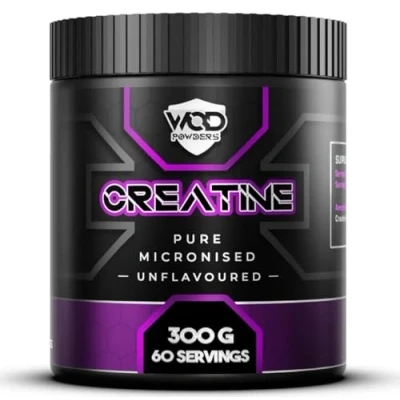 Image of Creatine Monohydrate Powder, Suitable for Vegans, Unflavoured, Scoop Included WOD Powders 300g