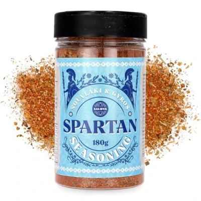 Image of Spartan Souvlaki &amp; Gyros Seasoning Premium Greek Spice Mix Crafted for Authentic and Large Jar (180g)
