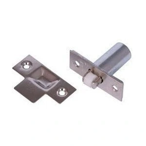 Image of Adjustable Roller Bolt Door Catch Nickel Plated Finish