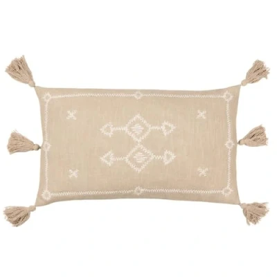 Image of Yard Folis Embroidered Cushion Cover