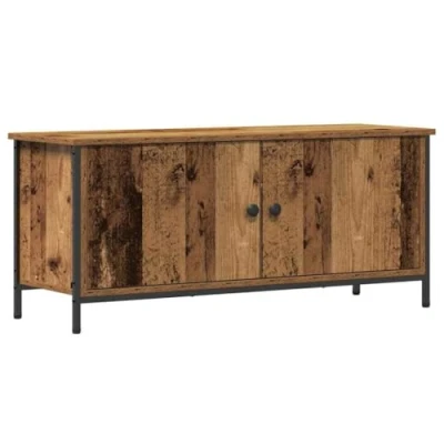 Image of vidaXL Old Wood TV Unit Particle Board 102 x 35 45 cm