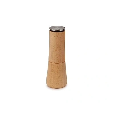 Image of Joseph Milltop Non Spill Pepper Mill, Refillable with Ceramic Grinding Mechanism, Beech Wood