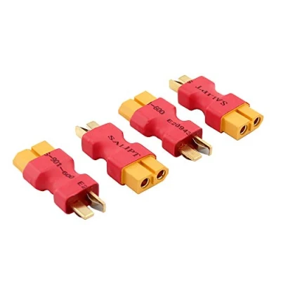 Image of OliRC 4pcs No Wires Connector: XT60 XT 60 Female to Deans Style T Plug Male Connector Adapter(C13 4)