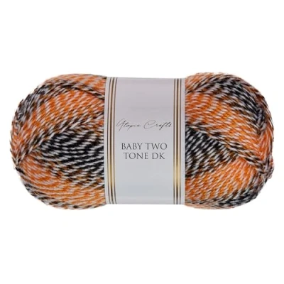 Image of Utopia Crafts DK Baby Two Tone Double Knitting Yarn 100g (Wildfire)