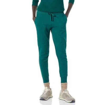 Image of Amazon Essentials Women&#039;s Fleece Cuffed Jogging Bottoms (Available in Plus Size), Olive, M
