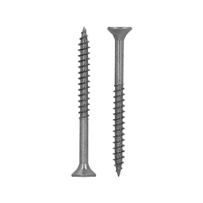 Image of HELPMATE Universal Screws Countersunk Head 5.0 x 60 Stainless Steel A2 Rustproof Pack of 200 Wood with PZ 2 Drive and Partial Thread Chipboard for Indoor Outdoor Use