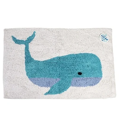 Image of Rex London Whale Tufted Cotton Bath Mat