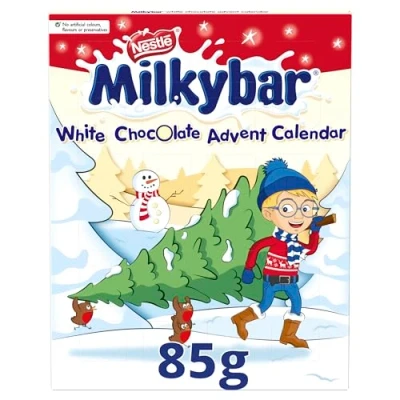 Image of Milkybar White Chocolate Christmas Advent Calendar, 85 g