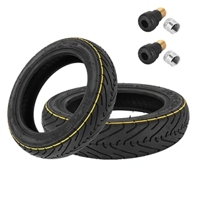 Image of MotuTech Tubeless Tyre with Valve 60/70 6.5 for Segway Ninebot G30 Max Scooter Electric Rear Front Non Slip Damping Tyres (2 Pieces Yellow Stripes)