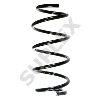 Image of 8200304225 Coil spring SUPLEX 27171 Front Axle with constant wire diameter grey, green sleeve RENAULT: SCENIC 2, GRAND 2