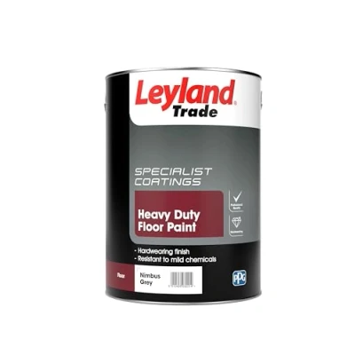 Image of Leyland Trade Heavy Duty Floor Paint Nimbus Grey 5L