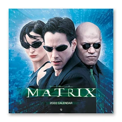 Image of Official Matrix 2022 Wall Calendar, 12&quot; x Square Calendar (Free Poster Included), Family 2022, Secret Santa Gift