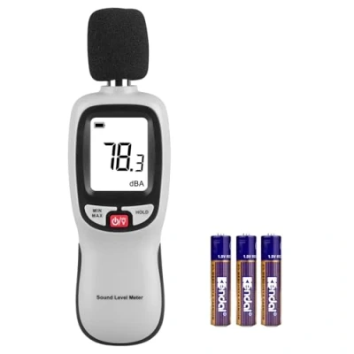 Image of Decibel Meter, Digital Noise Range 30 130dB(A) db Portable SPL Meter (Sound Pressure Level Meter), Volume Measuring Instrument