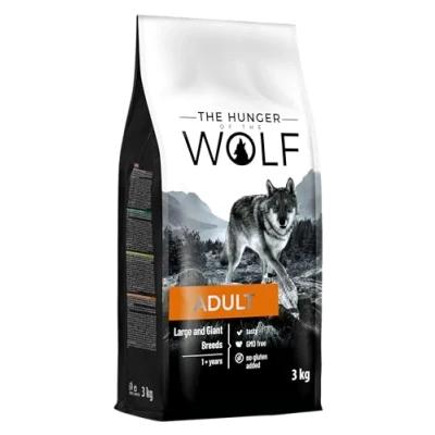 Image of the Hunger of Wolf Dry Dog Food for Large or Giant Breeds, Formula Good Joint Health with Chicken, Adult 3kg