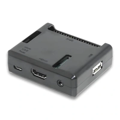 Image of Black Case for Raspberry Pi Model 3 A+ (Plus) and Access to all Ports No assembly required!