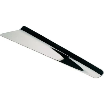 Image of Alessi Ala AC06 Design Crumb Collector in 18/10 Stainless Steel, Mirror Polished, Silver