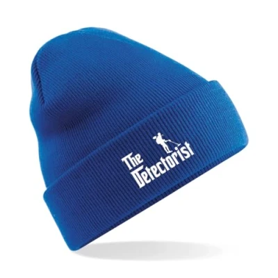 Image of HiViz Kings Detectorist Premium Embroidered Beenie Hat (UK, Alpha, One Size, Blue)