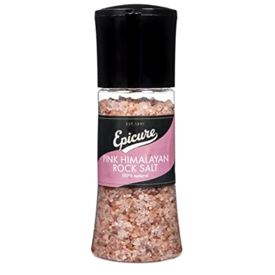 Image of Epicure Pink Himalayan Rock Salt, Freshly Ground Seasoning Grinders, 320 g (Pack of 1)