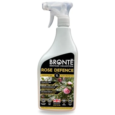 Image of Bronte Heritage Rose Disease Defence Spray 1L Natural, Pesticide Free Protection for Roses. Promotes Mildew, Rust, Blackspot &amp; Fungal Resistance. Safe Pets, Bees Children
