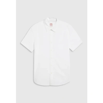 Image of Levi&#039;s Battery SLIM Shirt, Men&#039;s, Size: Small, Bright white stretch poplin