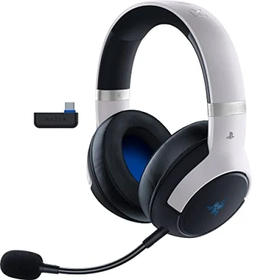 Image of RAZER Kaira HyperSpeed Wireless Gaming Headset for PlayStation White, Black,White